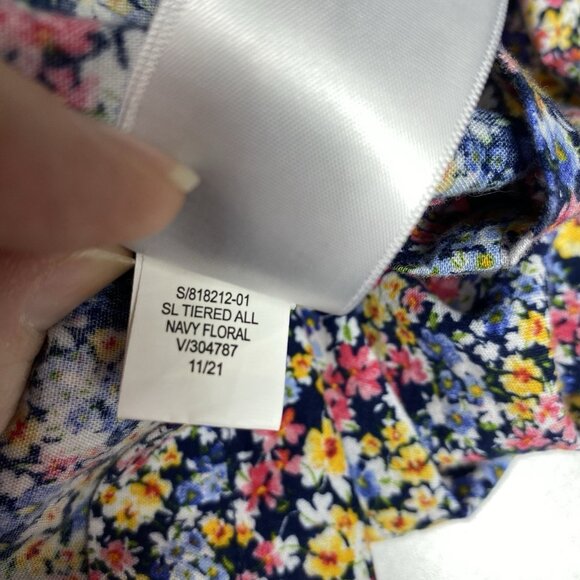 Old Navy Womens Dress Floral Smocked Ruffle Strap Midi Cottagecore Boho Sz XXL - Picture 7 of 11